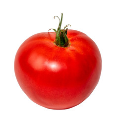 fresh tomato isolated on white background