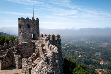 View from the Moorish castle in Sintra.