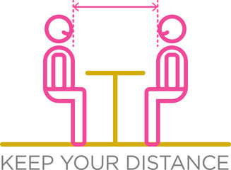 Be safe. Keep the distance with another one when you are at the coffee bar