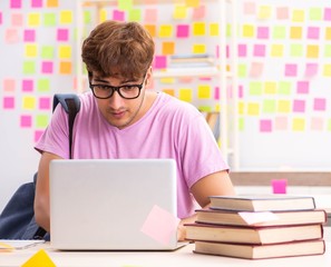 Student preparing for exams with many conflicting priorities