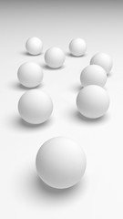White abstract background. Lowpoly backdrop. Crumpled paper. 3D illustration