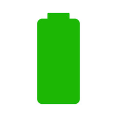 Battery charge level indicator bar icon, full, empty or loading on white for design, stock vector illustration