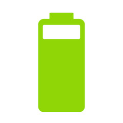 Battery charge level indicator bar icon, full, empty or loading on white for design, stock vector illustration