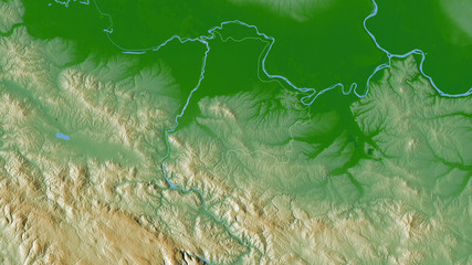 Mačvanski, Serbia - outlined. Physical