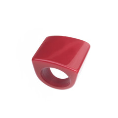 Red ring isolated on white background