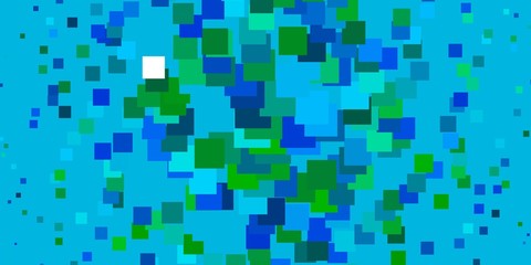 Fototapeta premium Light Blue, Green vector template with rectangles. Rectangles with colorful gradient on abstract background. Modern template for your landing page.