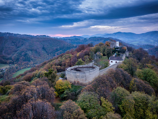 Hukvaldy - ruins of a medieval castle of robber knights