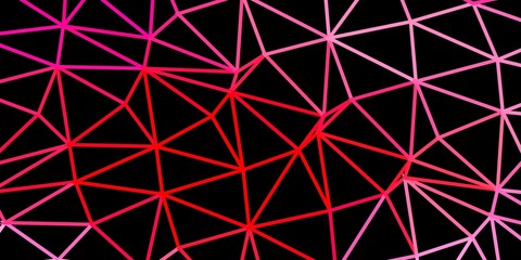 Light red vector abstract triangle texture.