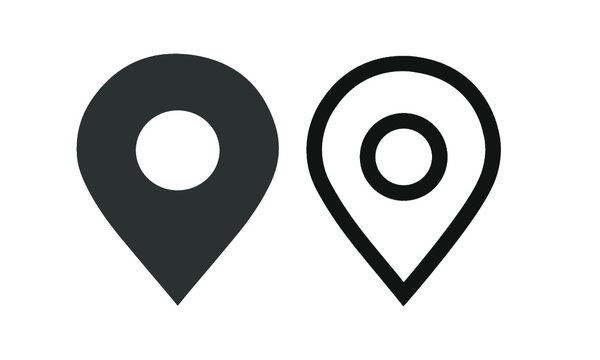 place sign icon, location, editable vector.