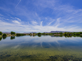 Naklejka premium Beautiful landscape in Henderson Bird Viewing Preserve