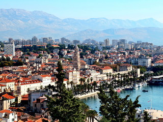 Naklejka na ściany i meble Split, Croatia - panorama of city
