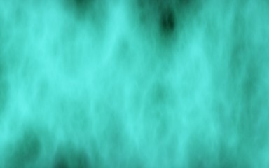 Background of abstract green color smoke. The wall of green fog. 3D illustration
