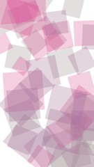 Multicolored translucent hexagons on white background. Vertical image orientation. 3D illustration