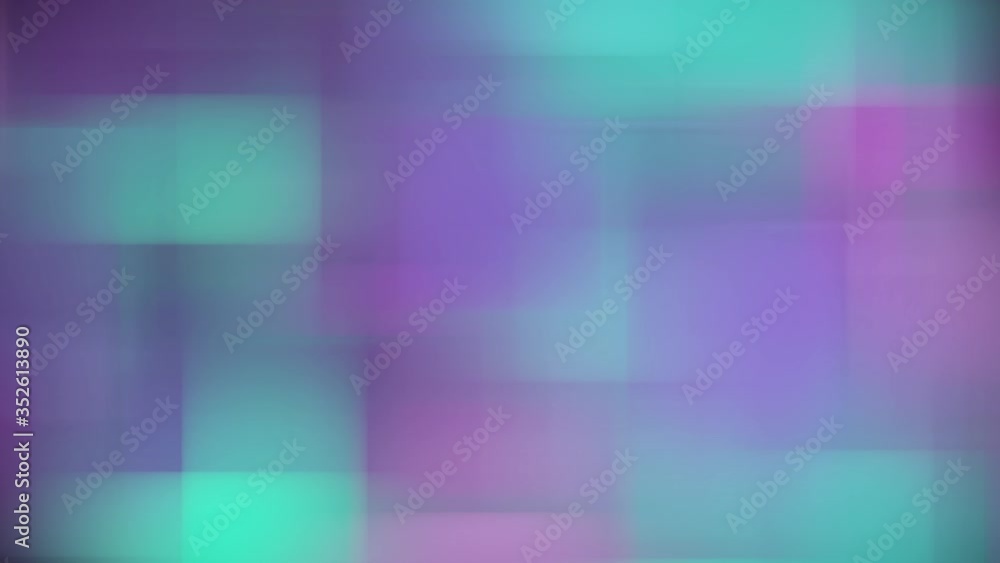 Poster abstract soft blue pink square bokeh zoom with moving slow motion of blurred multicolor light leaks 