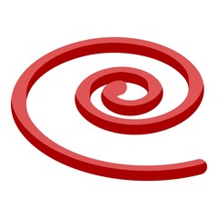 Homemade sausage icon. Isometric of homemade sausage vector icon for web design isolated on white background