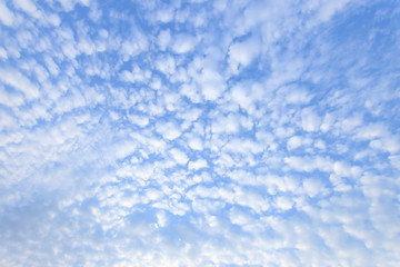 Beautiful clouds in the sky on a clear day.