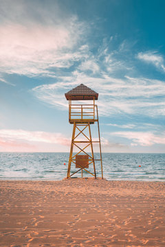 Lifeguard Tower On The Beach