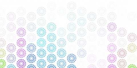 Light blue, red vector natural layout with flowers.