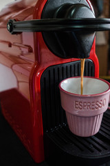 coffee cup and coffee machine