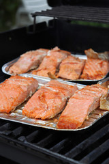 Lachs vom Grill