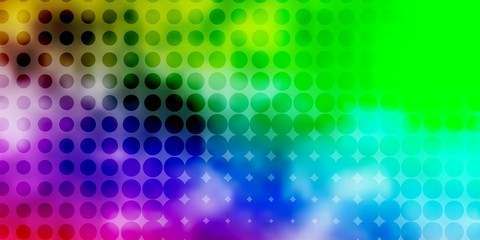 Light Multicolor vector background with spots. Abstract illustration with colorful spots in nature style. Pattern for websites.