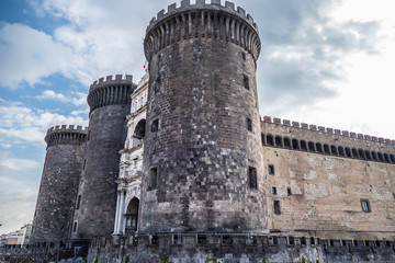 Fototapeta na wymiar Castle Nuovo (Maschio Angioino) in Naples