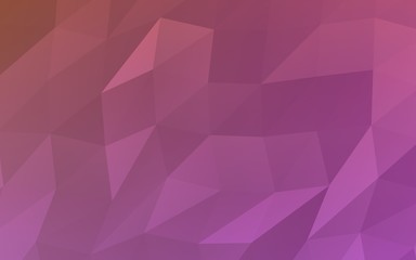 Abstract triangle geometrical pink background. Geometric origami style with gradient. 3D illustration