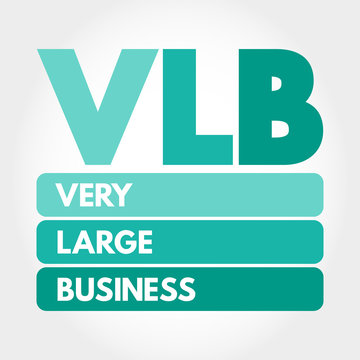 VLB - Very Large Business acronym, business concept background