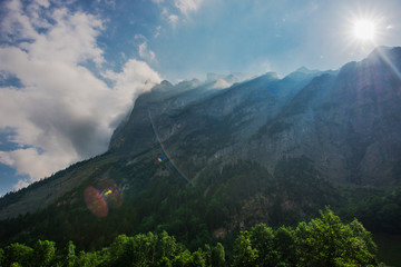 Obraz premium Scenic Jungfrau Region Bernese Swiss Alps