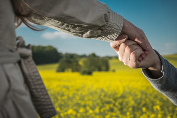 Keep my Hand Parenthood Concept