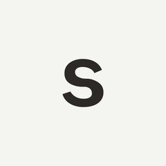 S monogram. Abstract letter S logo design. Filled creative symbol. Logo branding. Universal vector icon - Vector