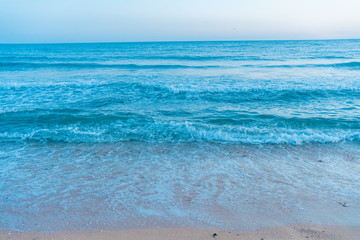Fototapeta na wymiar Ocean natural beach outdoors background.