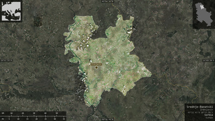 Srednje-Banatski, Serbia - composition. Satellite