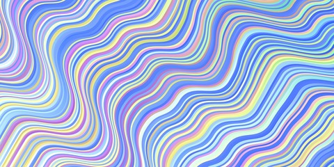 Light Multicolor vector pattern with wry lines.