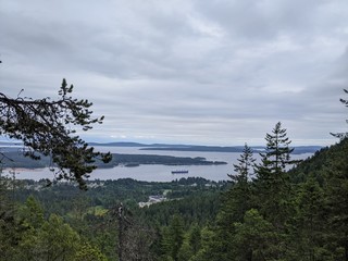 clouds over the river