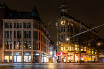Night street in The Hague in the evening © skumer