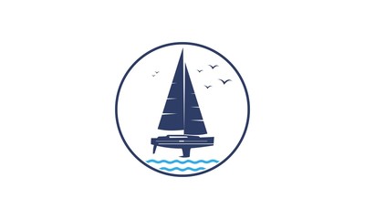boat, sea, yacht, sail, sailboat, sailing, ship, water, blue, ocean, travel, white, nautical, summer, sky, vessel, yachting, sport, wind, nature, cruise, illustration, regatta, wave, isolated