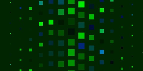 Dark Blue, Green vector layout with lines, rectangles. Abstract gradient illustration with rectangles. Pattern for websites, landing pages.