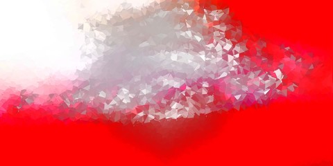 Light red vector poly triangle template.