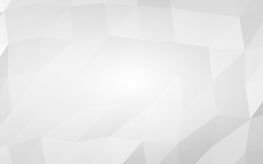 Obraz premium White abstract background. Lowpoly backdrop. Crumpled paper. 3D illustration