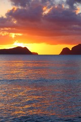 Philippines seaside sunset