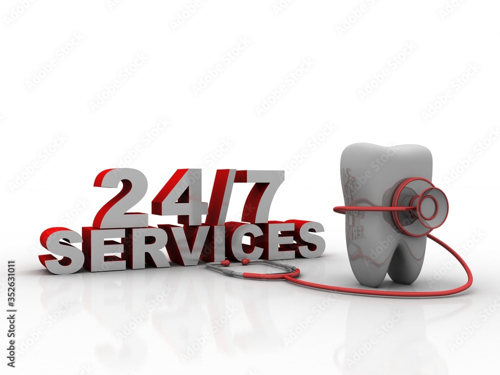 Poster concept: opening hours sign. 3d rendering