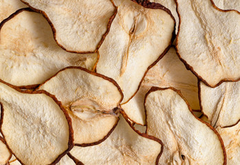 Food. Dried Pears Background