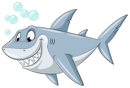 Lachender Hai - Vektor-Illustration