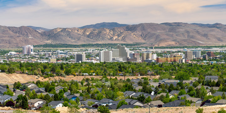 Skyline Cityscape of Reno Nevada