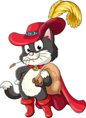 Der gestiefelte Kater - Vektor-Illustration