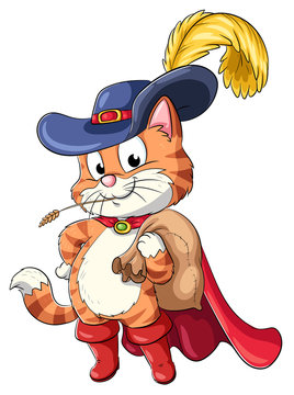Der gestiefelte Kater - Vektor-Illustration