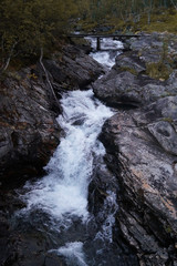 Obraz premium Norwegian small waterfall