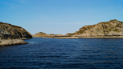 Fototapeta na wymiar Rocks in Norwegian Sea