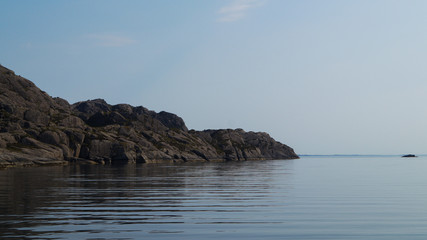 Fototapeta na wymiar Rocks in Norwegian sea